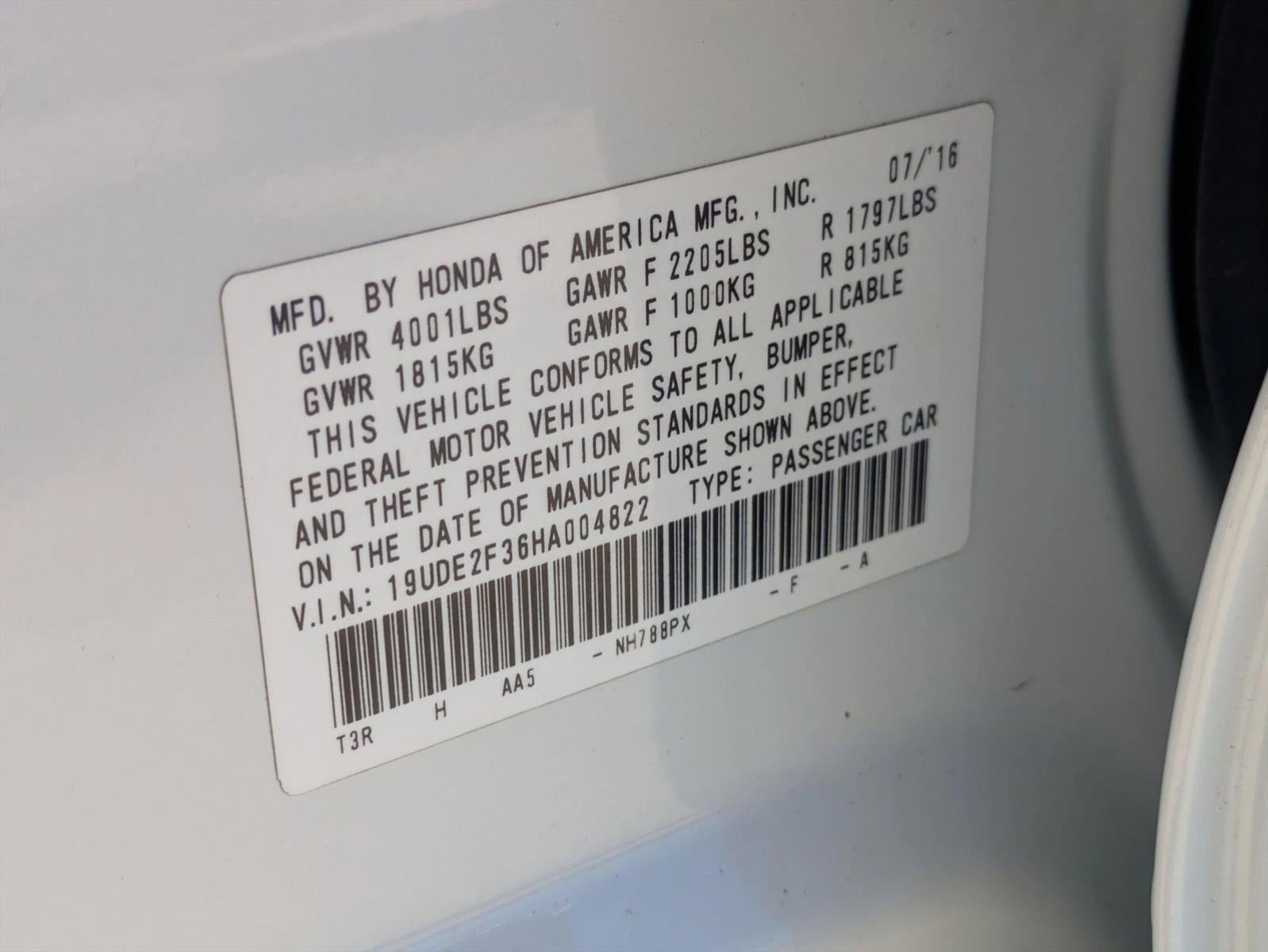 2017 Acura ILX Sedan w/AcuraWatch Plus