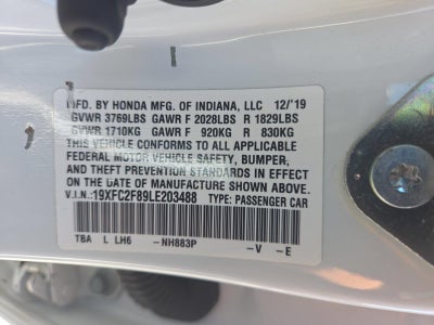 2020 Honda Civic Sedan Sport CVT