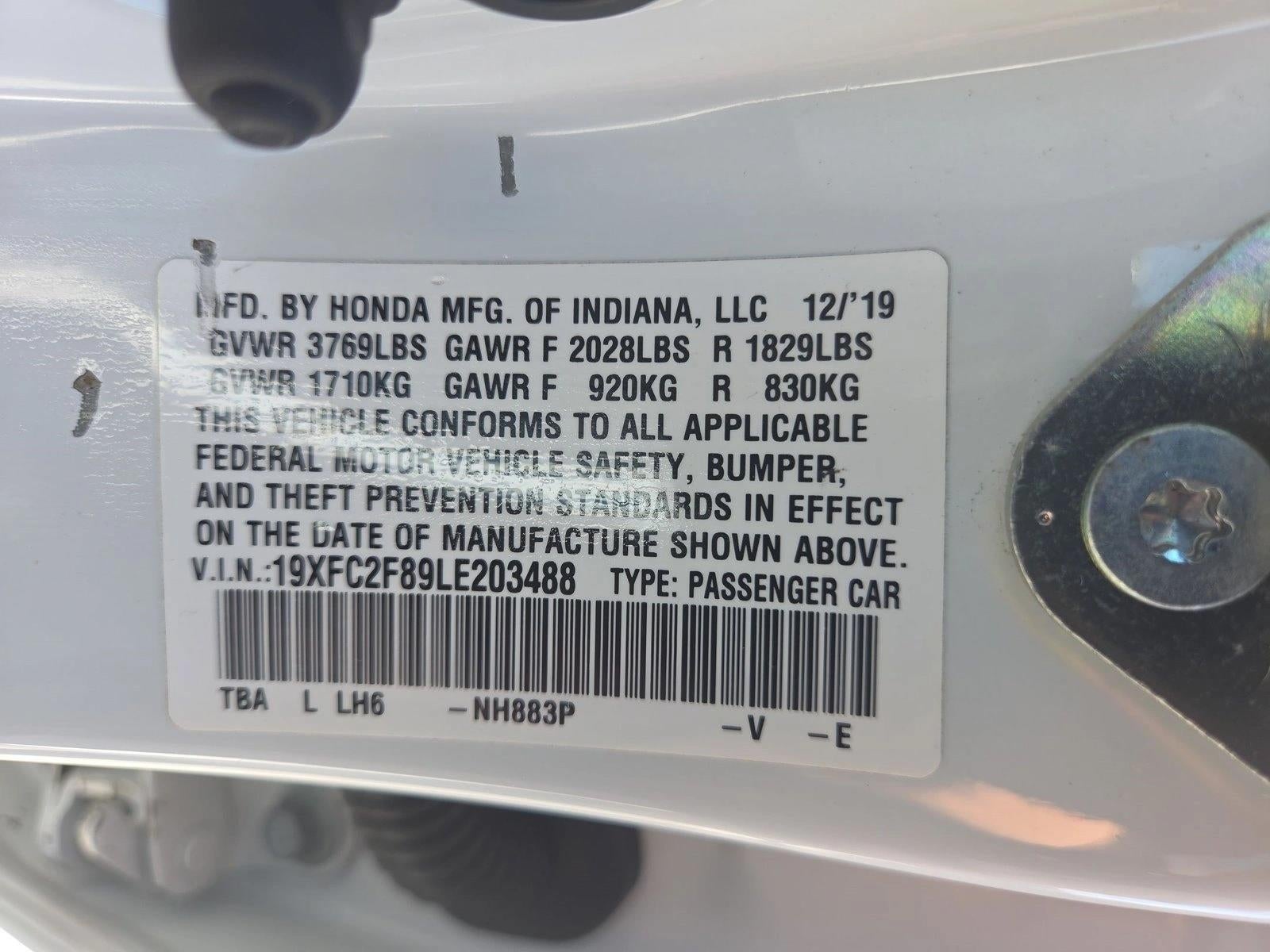 2020 Honda Civic Sedan Sport CVT