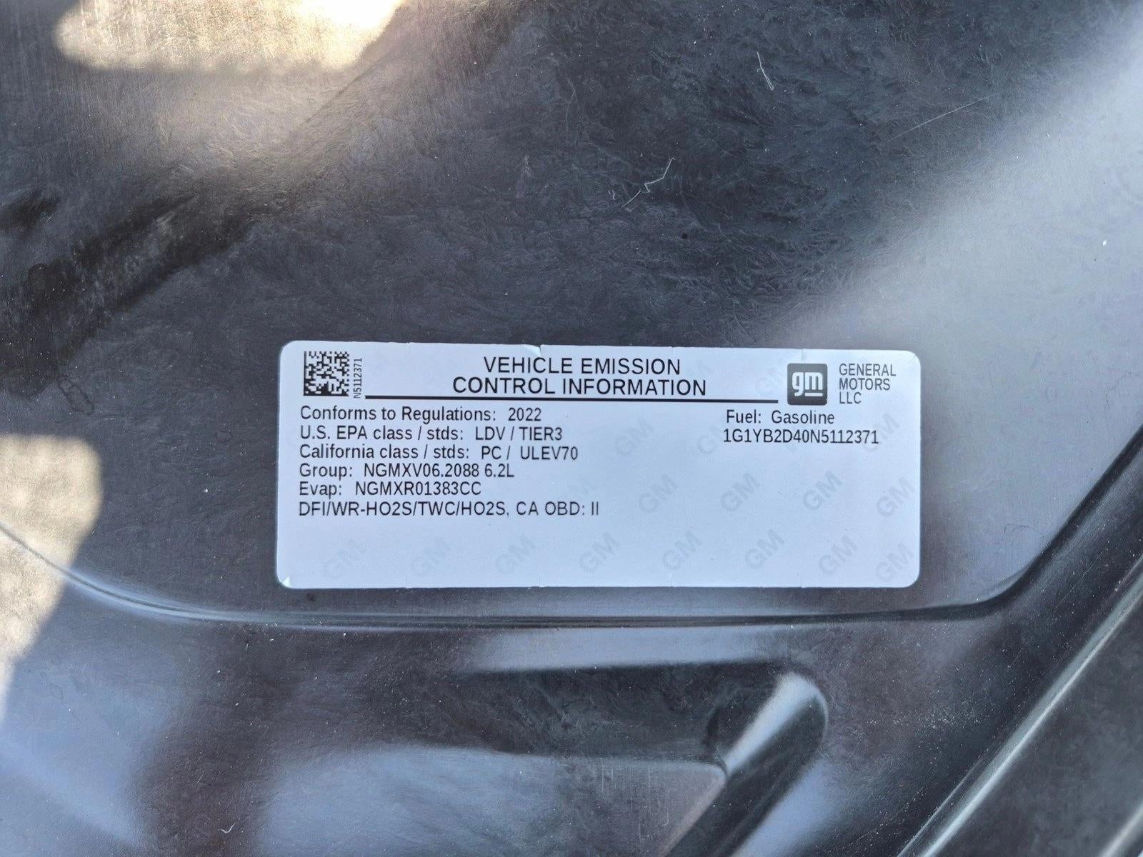 2022 Chevrolet Corvette Stingray Coupe 2LT
