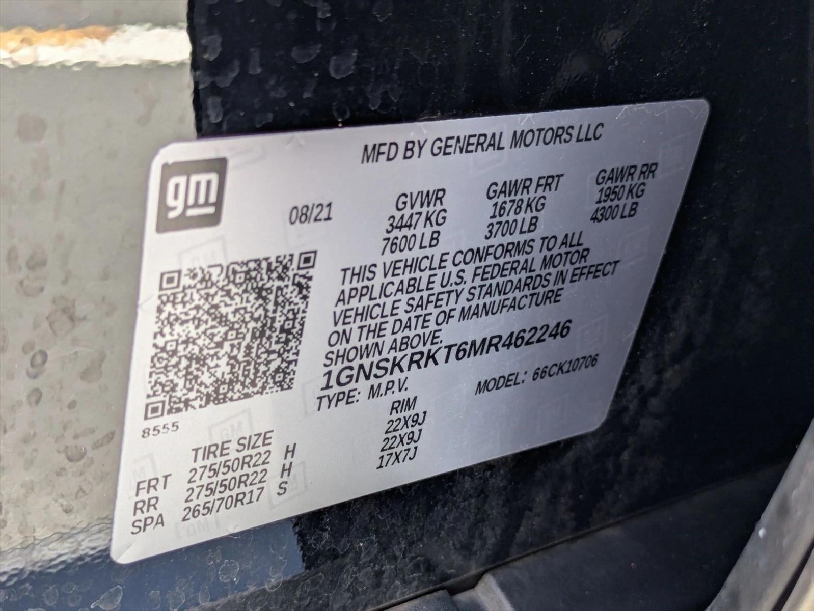 2021 Chevrolet Tahoe 4WD RST