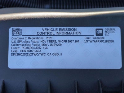 2023 GMC Savana Cargo Van 2500 Regular Wheelbase Rear-Wheel Drive