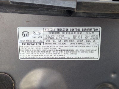 2017 Honda Accord Sedan EX-L V6 Automatic