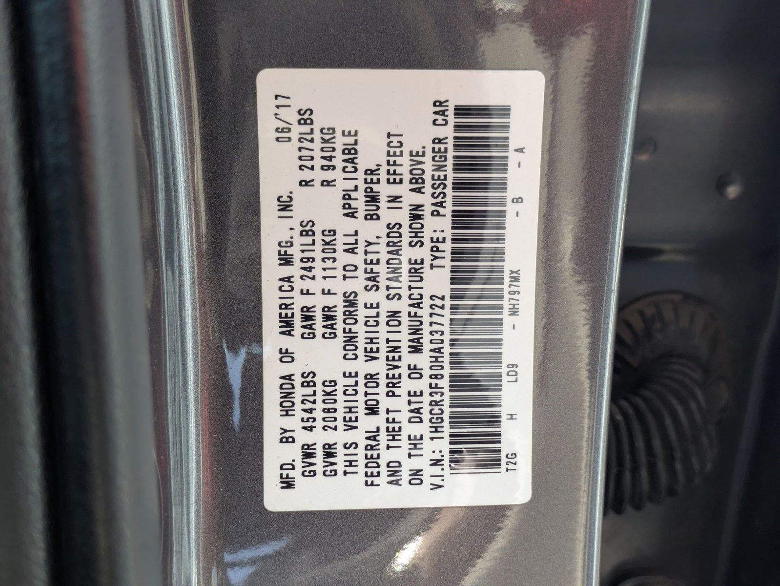 2017 Honda Accord Sedan EX-L V6 Automatic