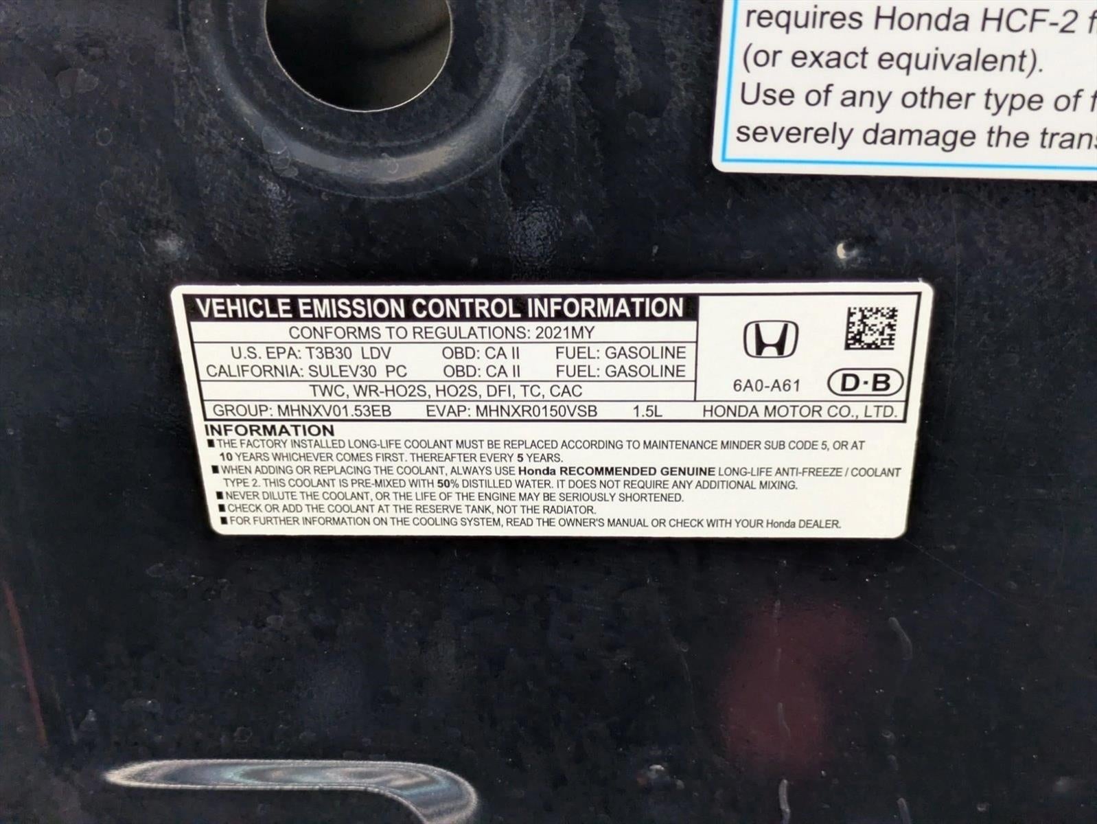 2021 Honda Accord Sedan LX 1.5T CVT
