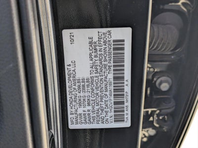 2021 Honda Accord Sedan LX 1.5T CVT