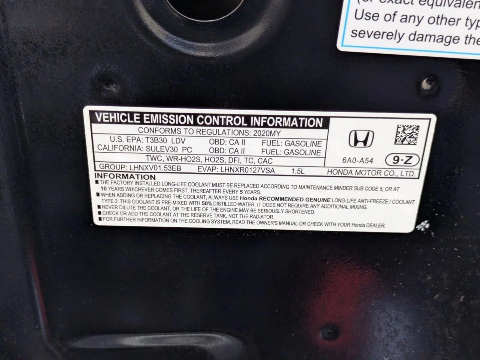 2020 Honda Accord Sedan LX 1.5T CVT