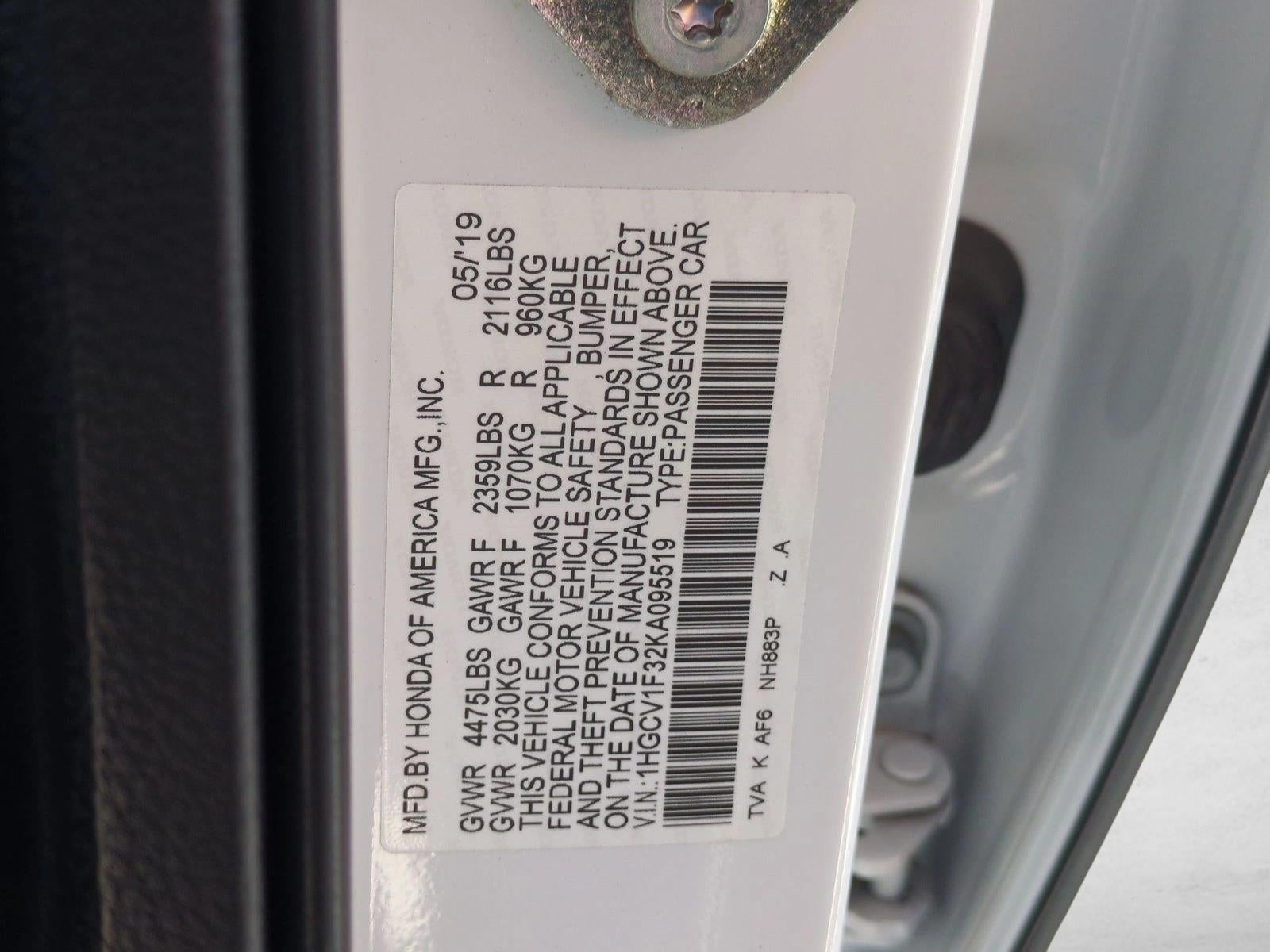 2019 Honda Accord Sedan Sport 1.5T CVT