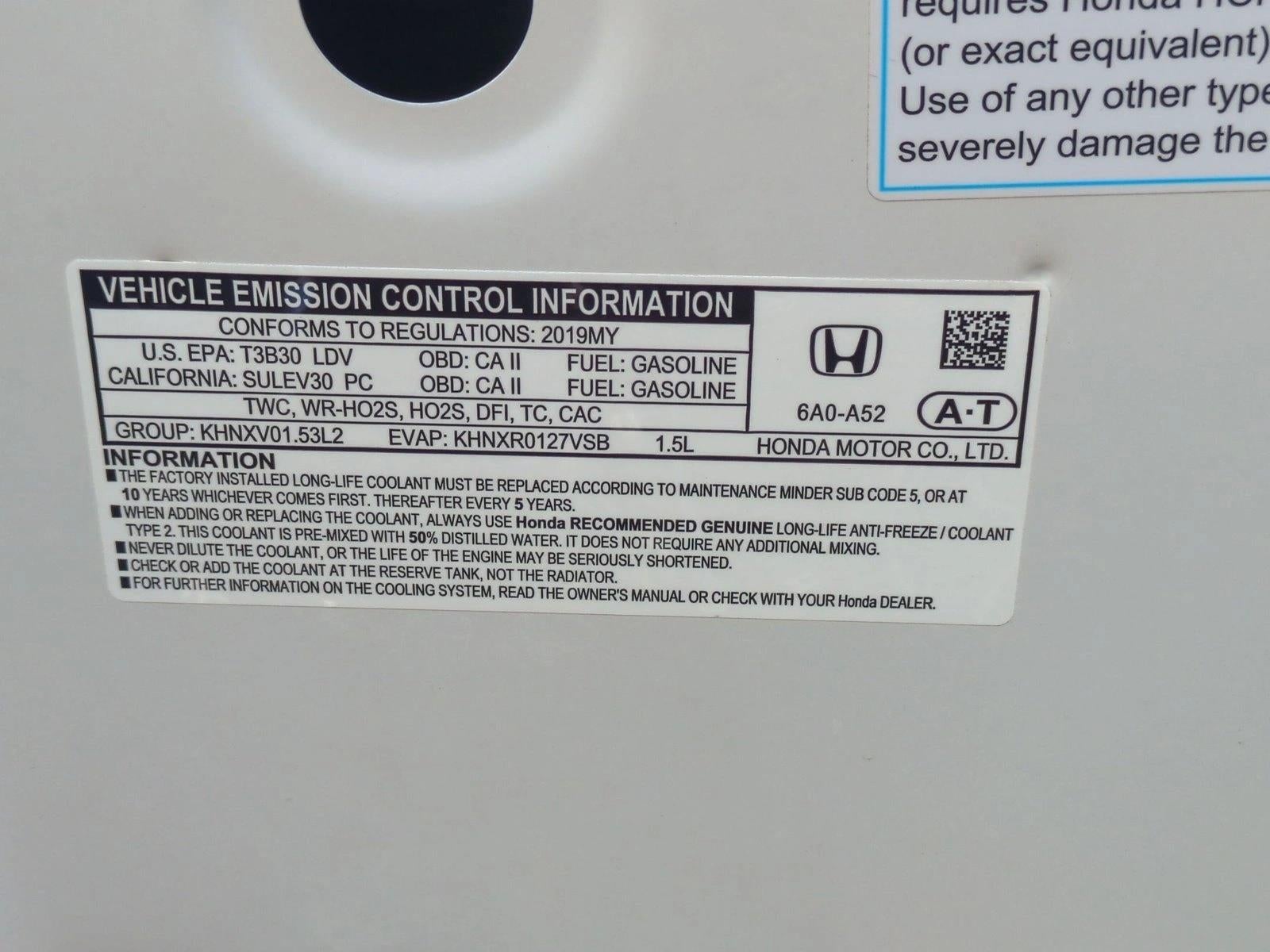 2019 Honda Accord Sedan Sport 1.5T CVT