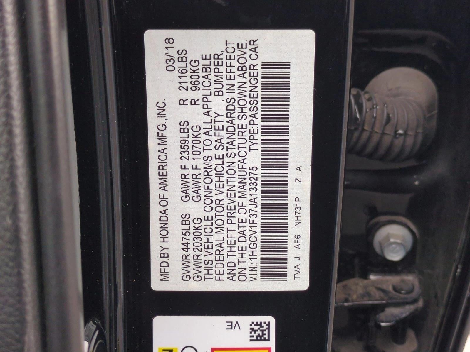 2018 Honda Accord Sedan Sport 1.5T CVT
