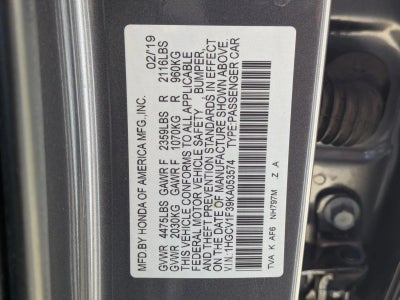 2019 Honda Accord Sedan Sport 1.5T CVT