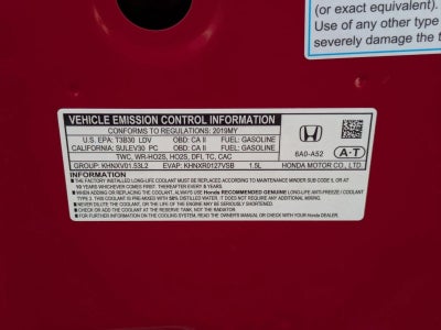 2019 Honda Accord Sedan Sport 1.5T CVT