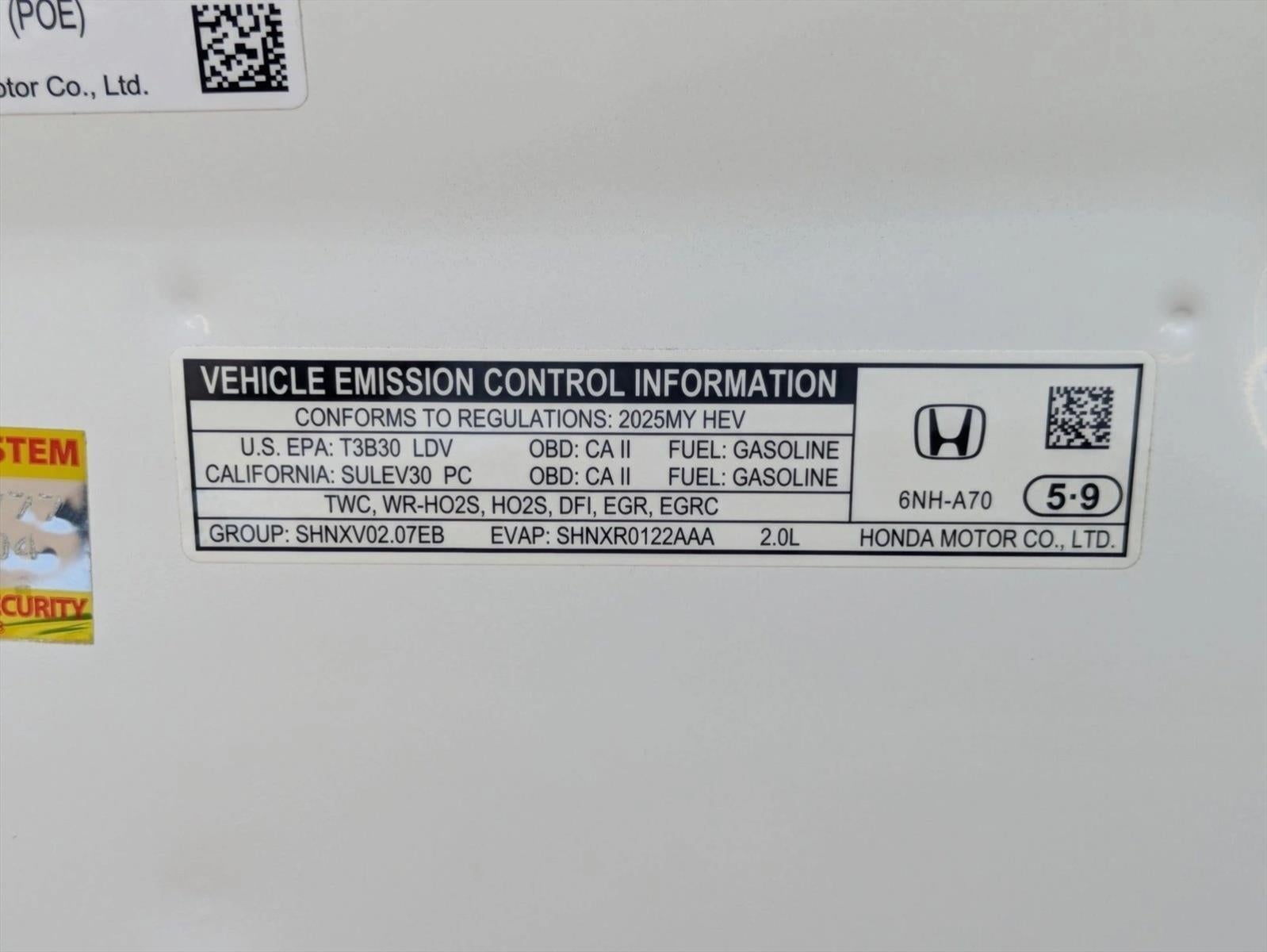2025 Honda Accord Hybrid Sport Sedan