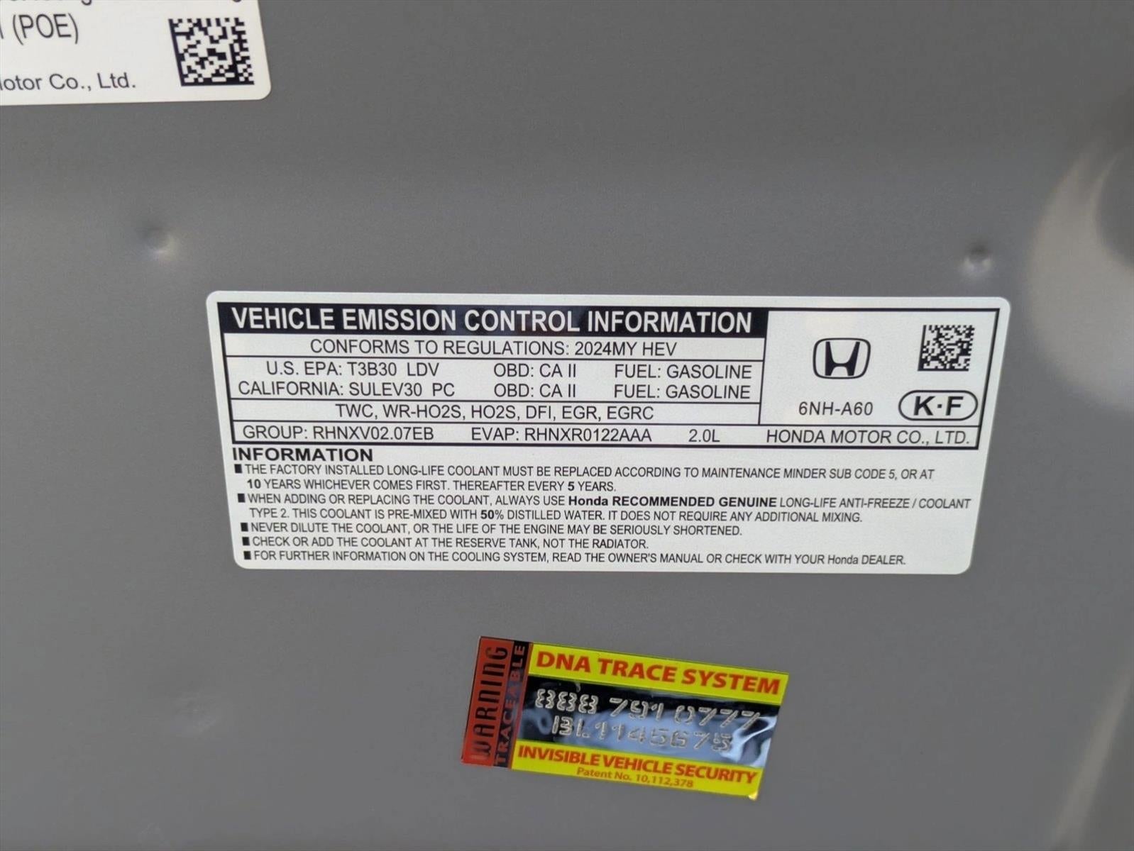 2024 Honda Accord Hybrid EX-L Sedan