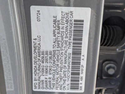 2024 Honda Accord Hybrid EX-L Sedan