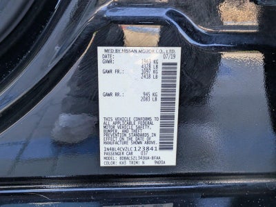 2020 Nissan Altima 2.5 SR Sedan