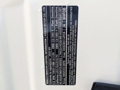 2022 Nissan Altima 2.5 SV Sedan