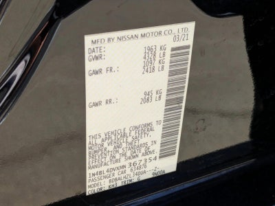 2021 Nissan Altima 2.5 SV Sedan