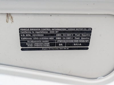 2020 Nissan NV Cargo Standard Roof V6 S