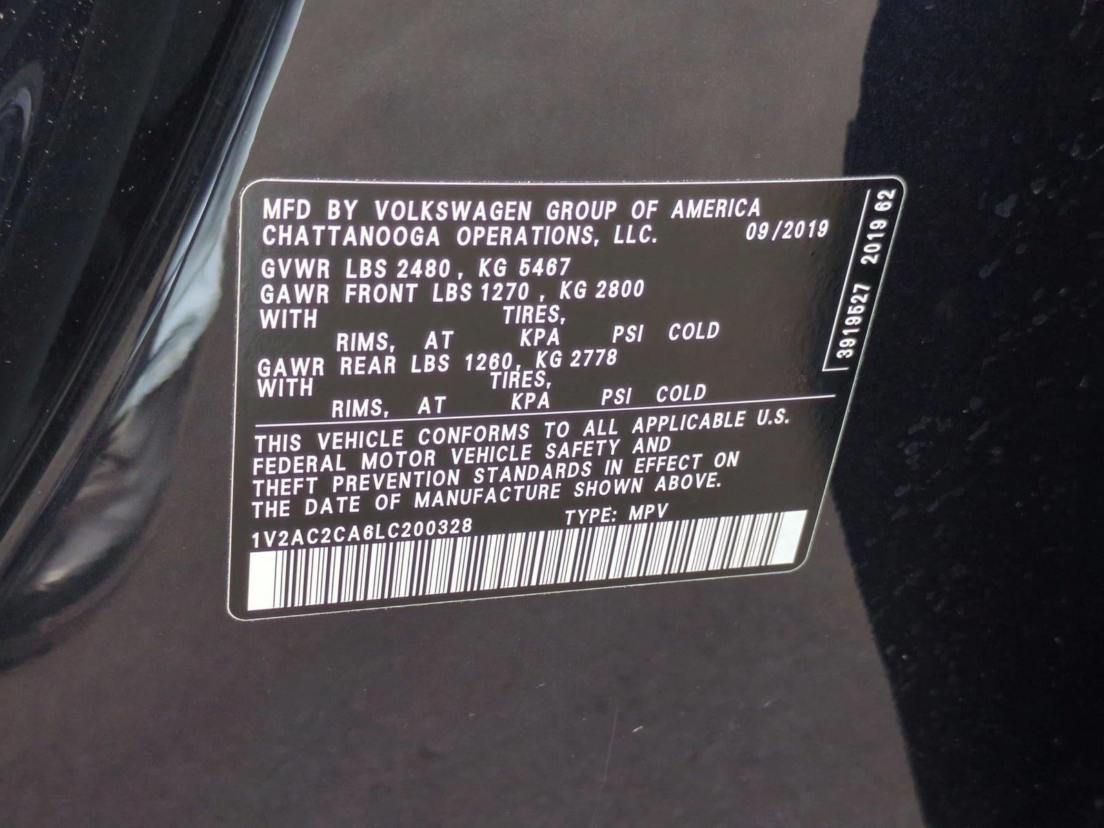 2020 Volkswagen Atlas Cross Sport 2.0T S FWD