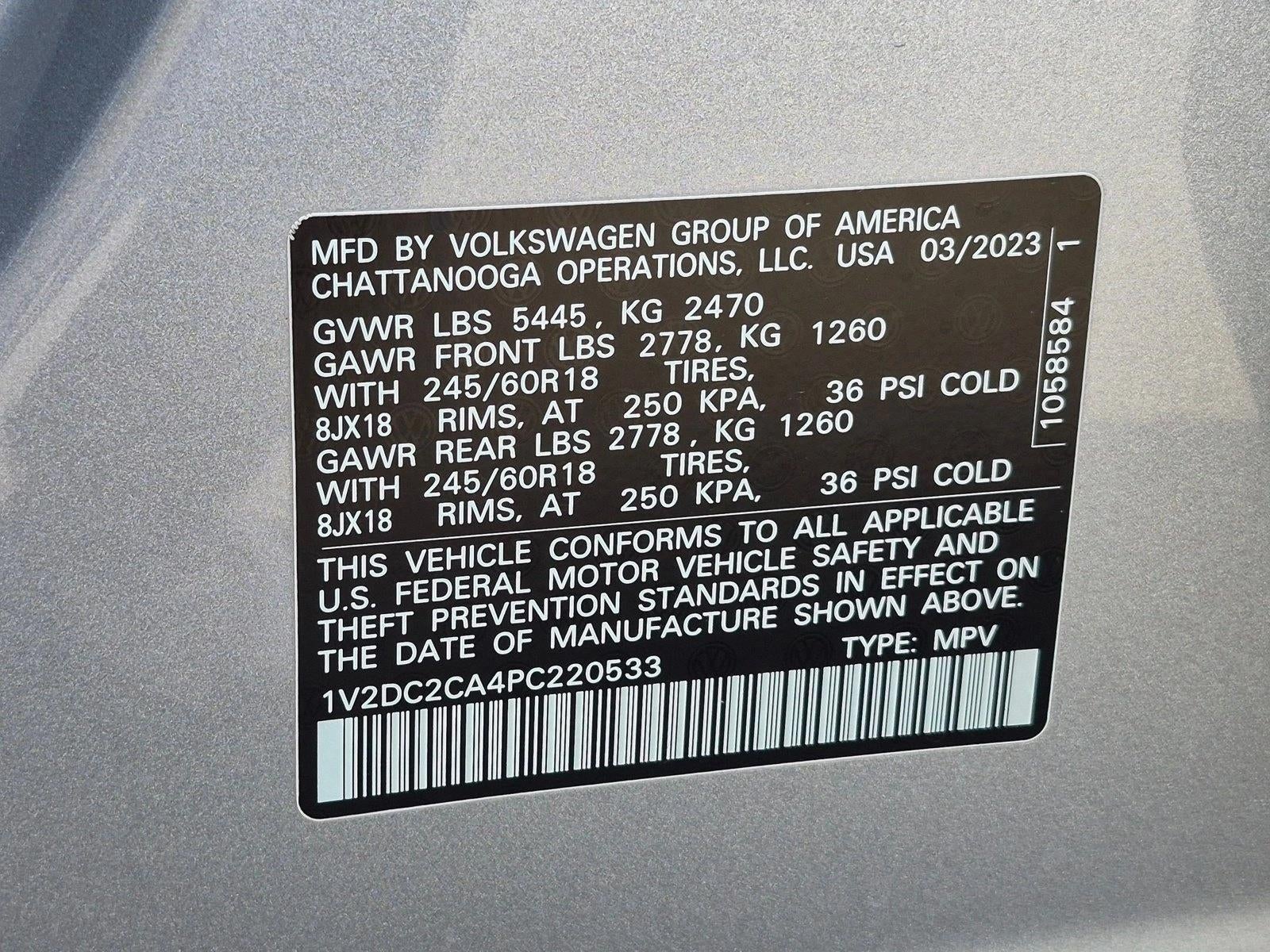 2023 Volkswagen Atlas Cross Sport 2.0T SE FWD
