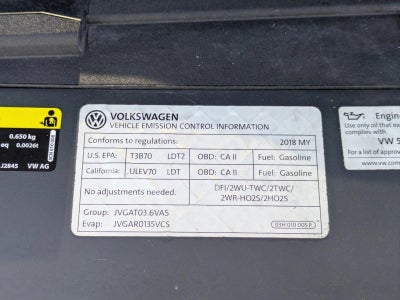 2018 Volkswagen Atlas 3.6L V6 SEL 4MOTION