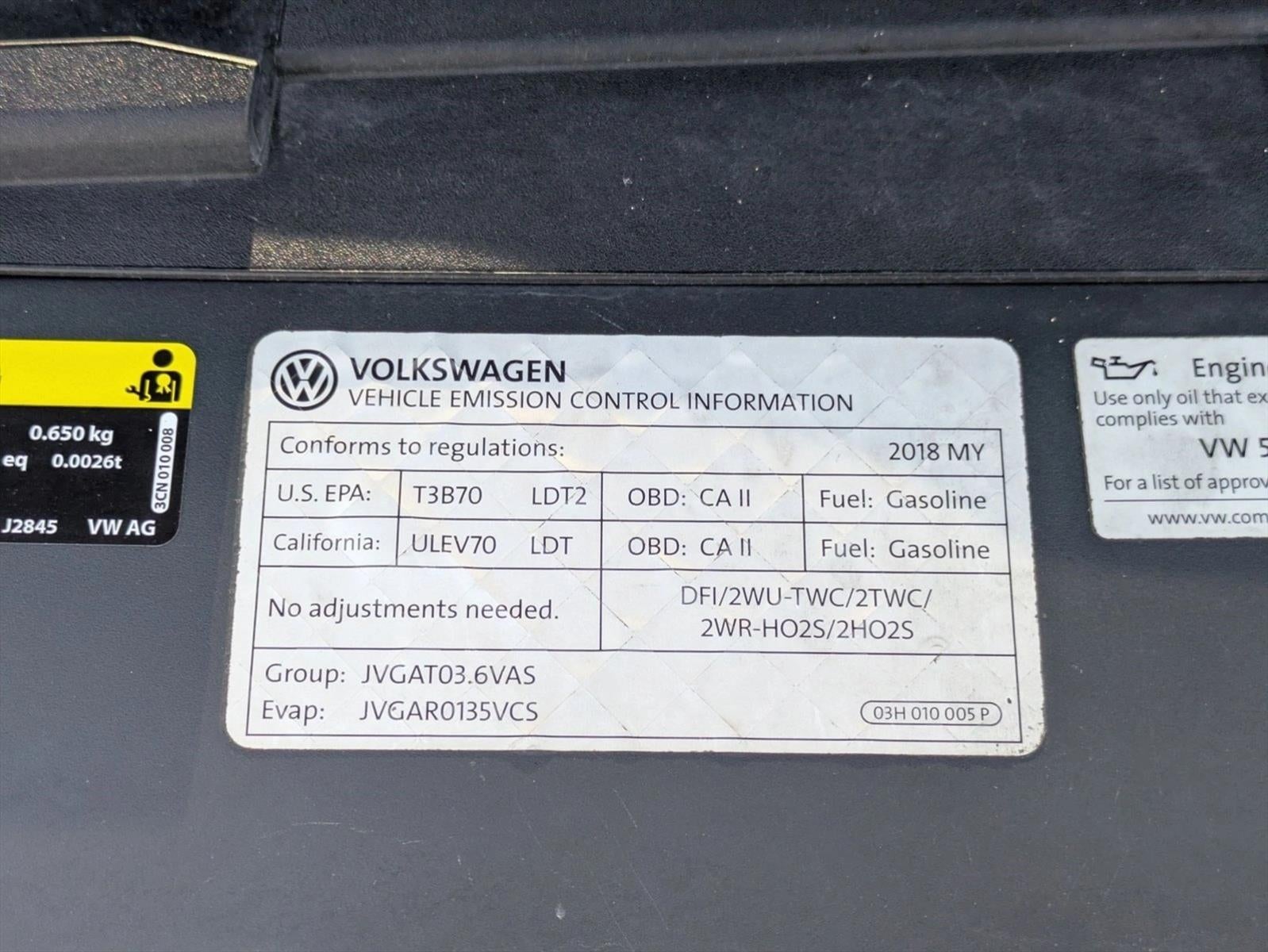 2018 Volkswagen Atlas 3.6L V6 SEL 4MOTION