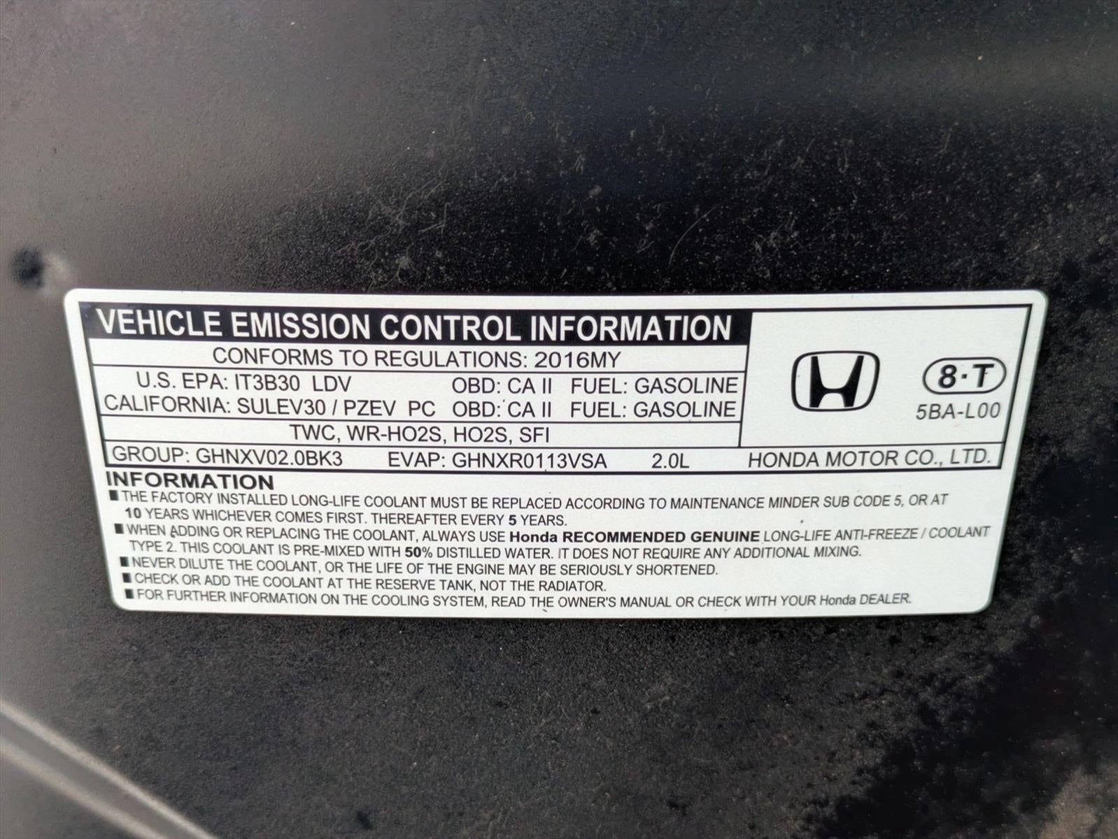 2016 Honda Civic Sedan LX CVT