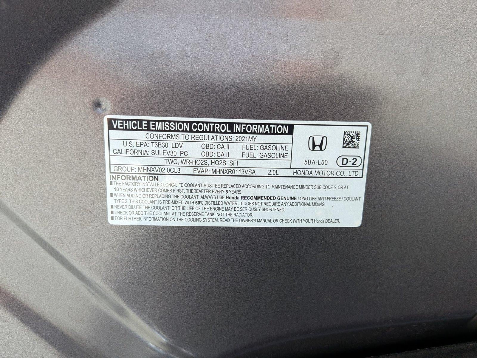 2021 Honda Civic Sedan Sport CVT