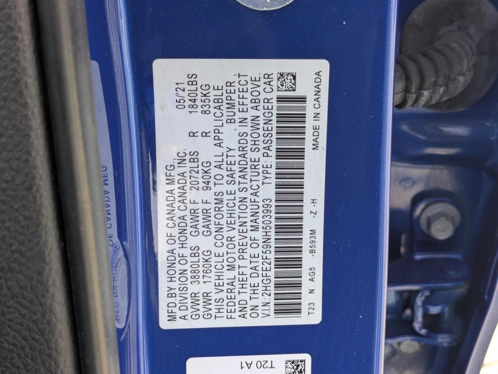 2022 Honda Civic Sedan Sport CVT