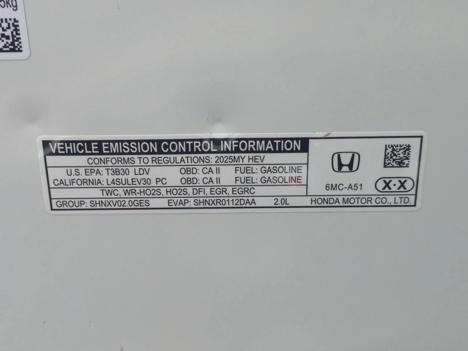 2025 Honda Civic Sedan Hybrid Sport CVT