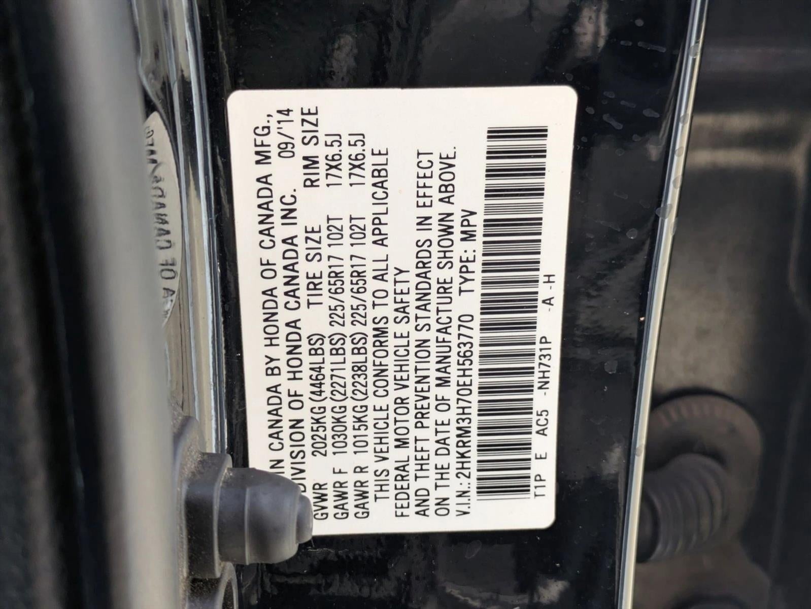 2014 Honda CR-V EX-L 2WD