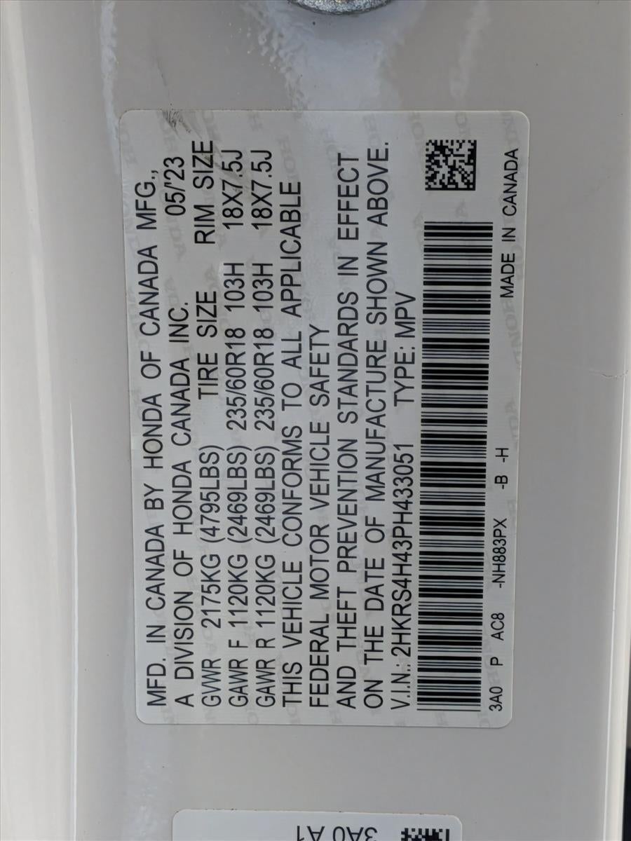 2023 Honda CR-V EX AWD w/o BSI