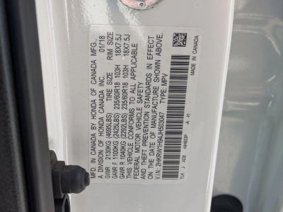 2018 Honda CR-V Touring 2WD