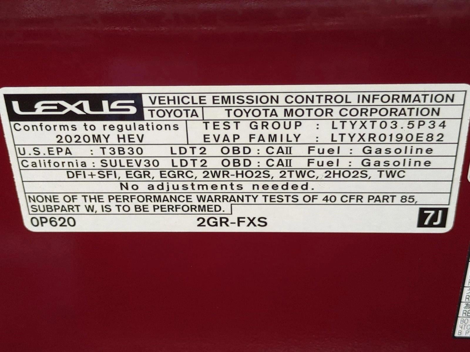 2020 Lexus RX 450h AWD