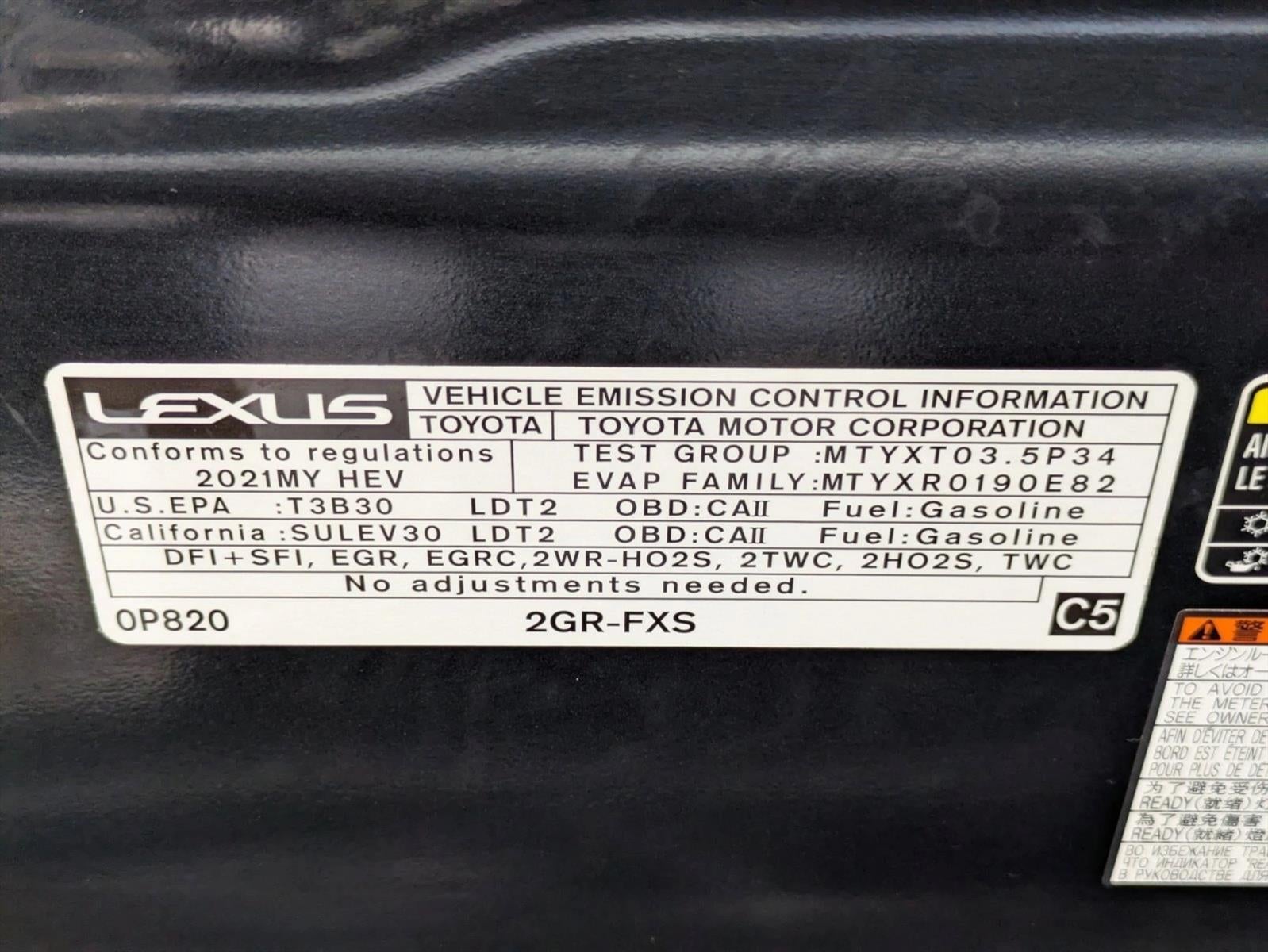 2021 Lexus RX 450h AWD