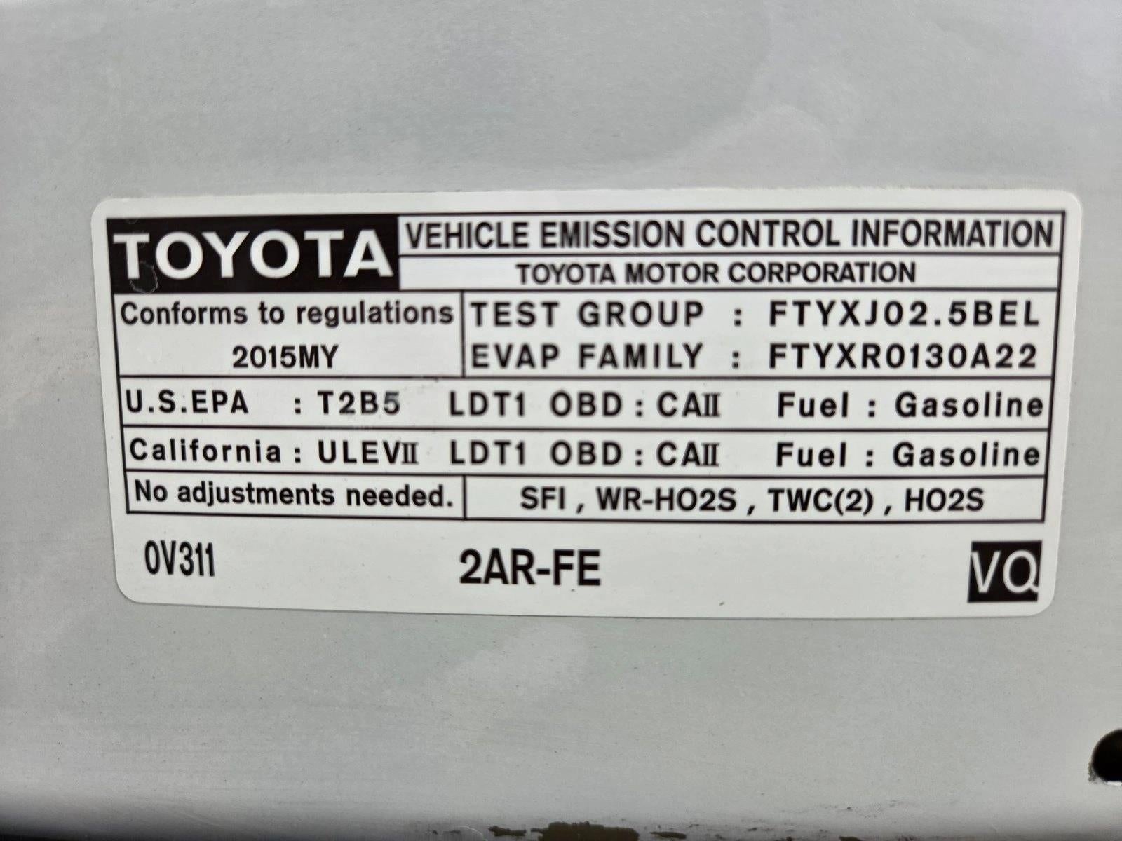 2015 Toyota RAV4 AWD 4dr XLE (Natl)
