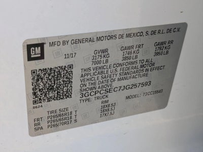 2018 Chevrolet Silverado 1500 Crew Cab Short Box 2-Wheel Drive LTZ