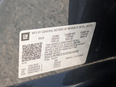 2018 Chevrolet Silverado 1500 Crew Cab Short Box 4-Wheel Drive LT Z71