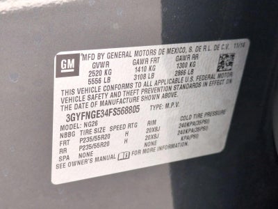 2015 Cadillac SRX AWD 4dr Premium Collection