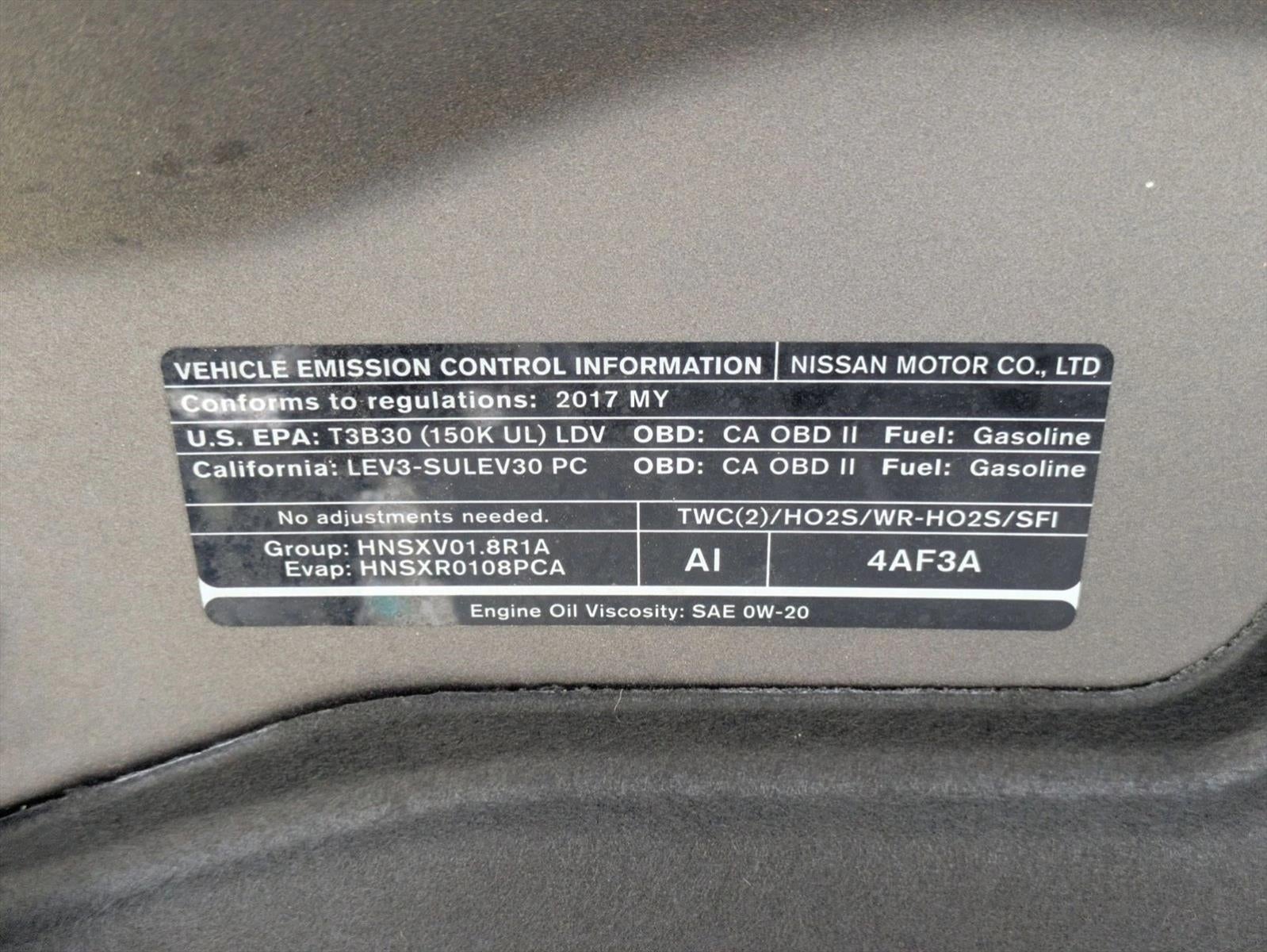 2017 Nissan Sentra S CVT