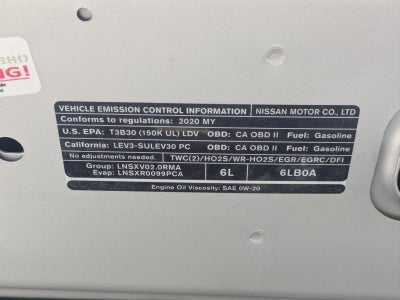 2020 Nissan Sentra SV CVT