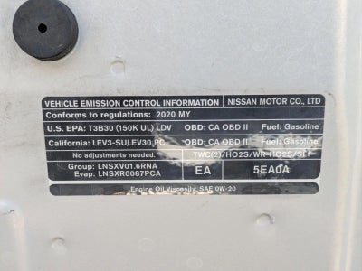 2020 Nissan Versa SV CVT