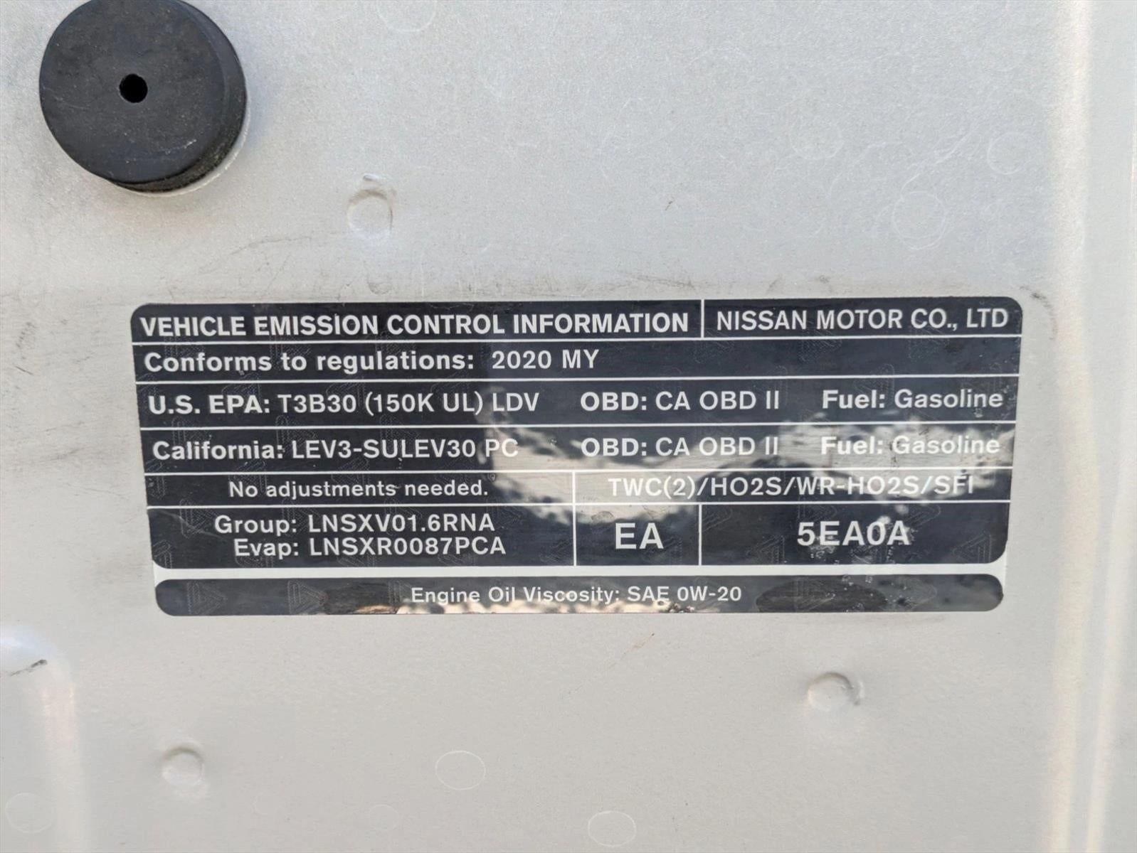 2020 Nissan Versa SV CVT