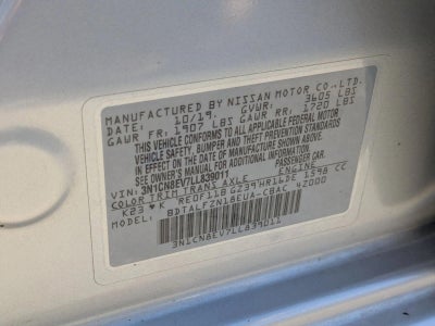 2020 Nissan Versa SV CVT