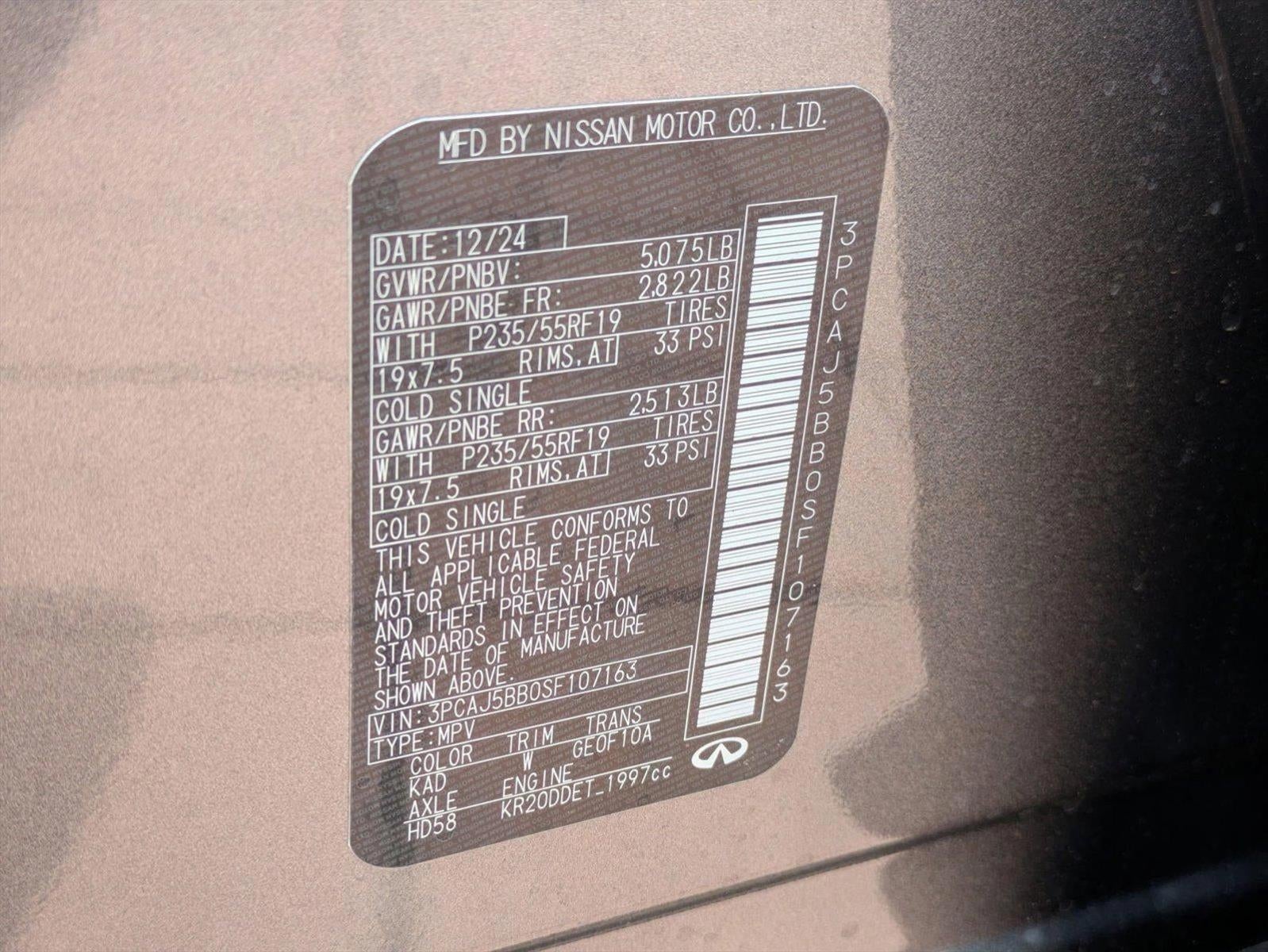 2025 INFINITI QX50 LUXE AWD