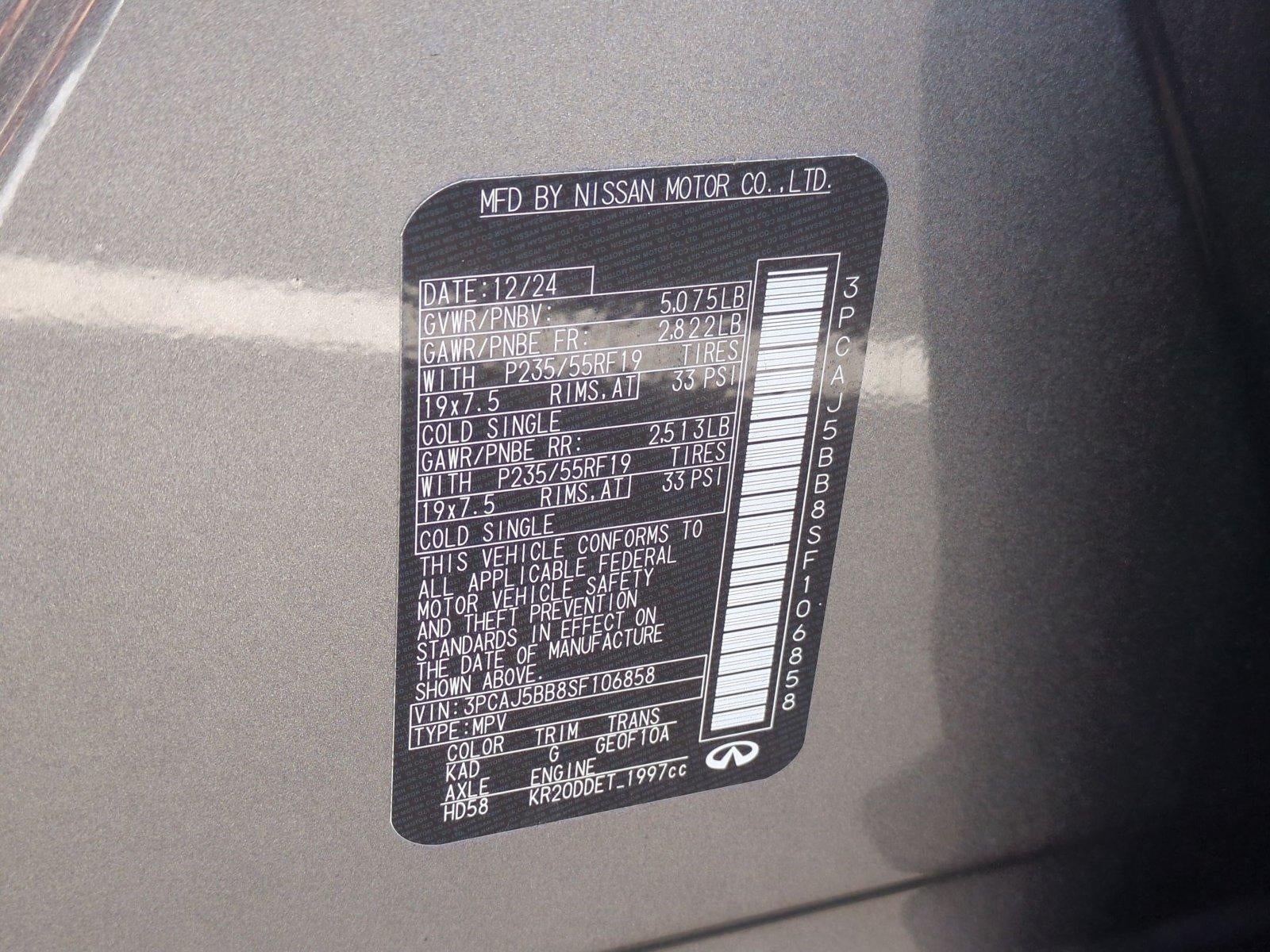 2025 INFINITI QX50 LUXE AWD