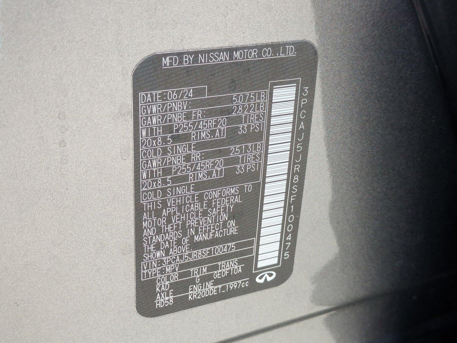 2025 INFINITI QX55 LUXE AWD