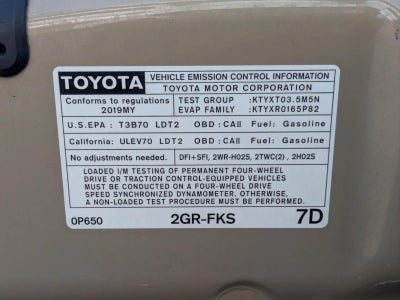 2019 Toyota Tacoma 2WD 2WD TRD Off Road Double Cab 5' Bed V6 AT (Natl)