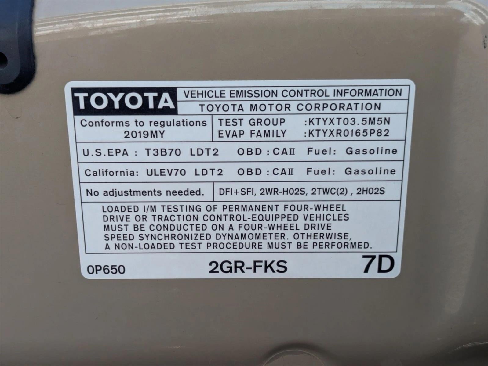 2019 Toyota Tacoma 2WD 2WD TRD Off Road Double Cab 5' Bed V6 AT (Natl)